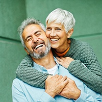 Portrait of happy, smiling older couple